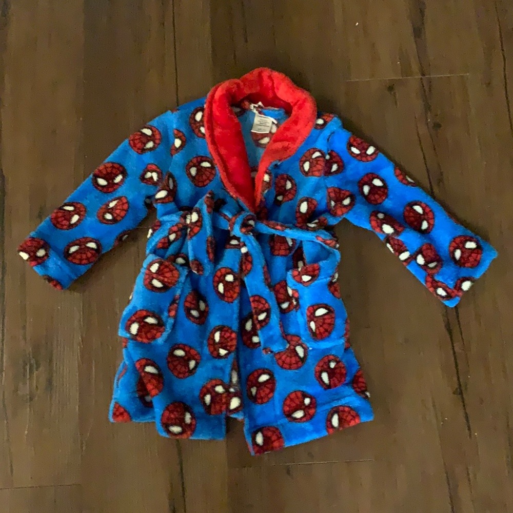 Spiderman bathrobe, size 2T